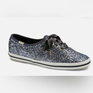 Kate Spade Glitter Sneakers - pewter Keds